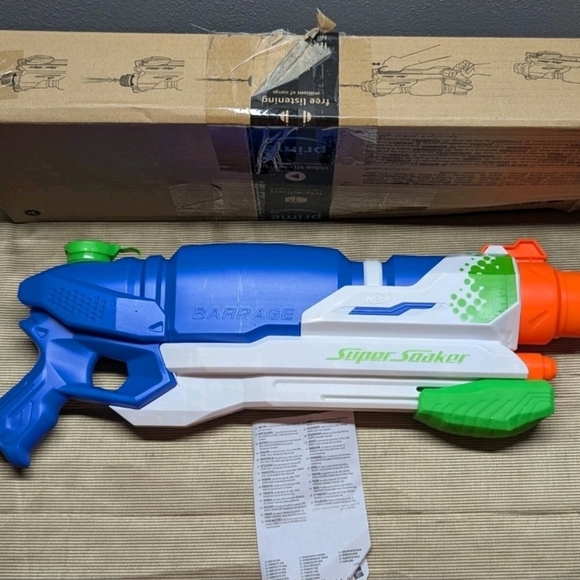 Nerf Hydro Blaster Blue and Green Water Toy - Picture 1 of 4